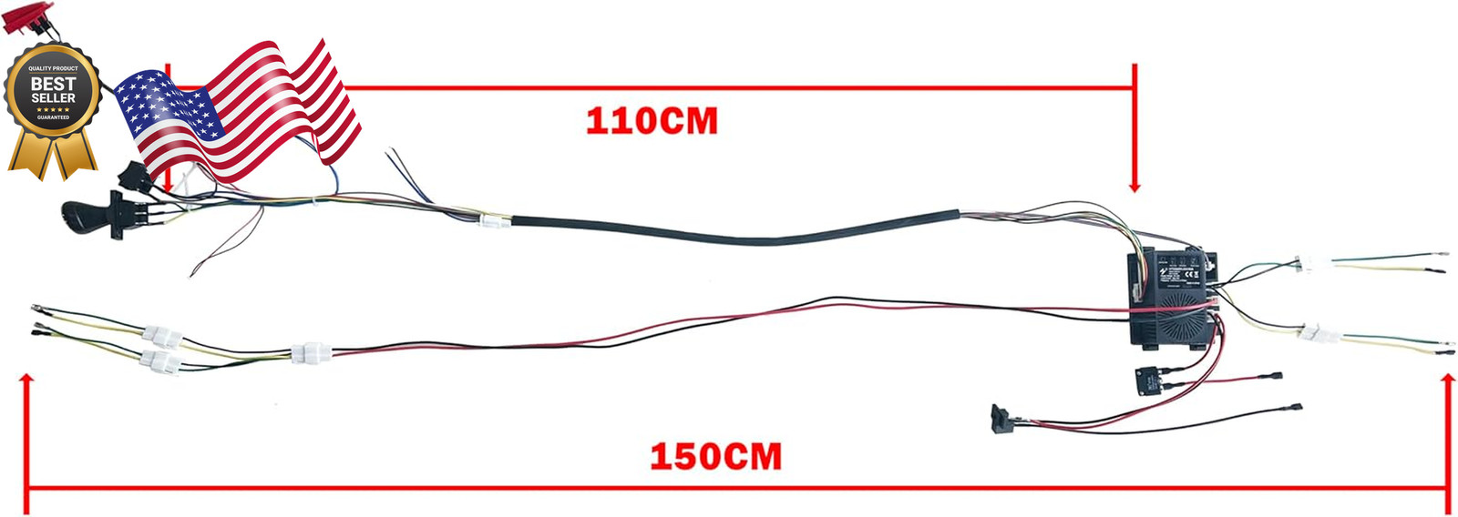 24 Volt DIY Wires Harness Conversion Kit for Kid’s Ride On Toys Car 2.4G Set