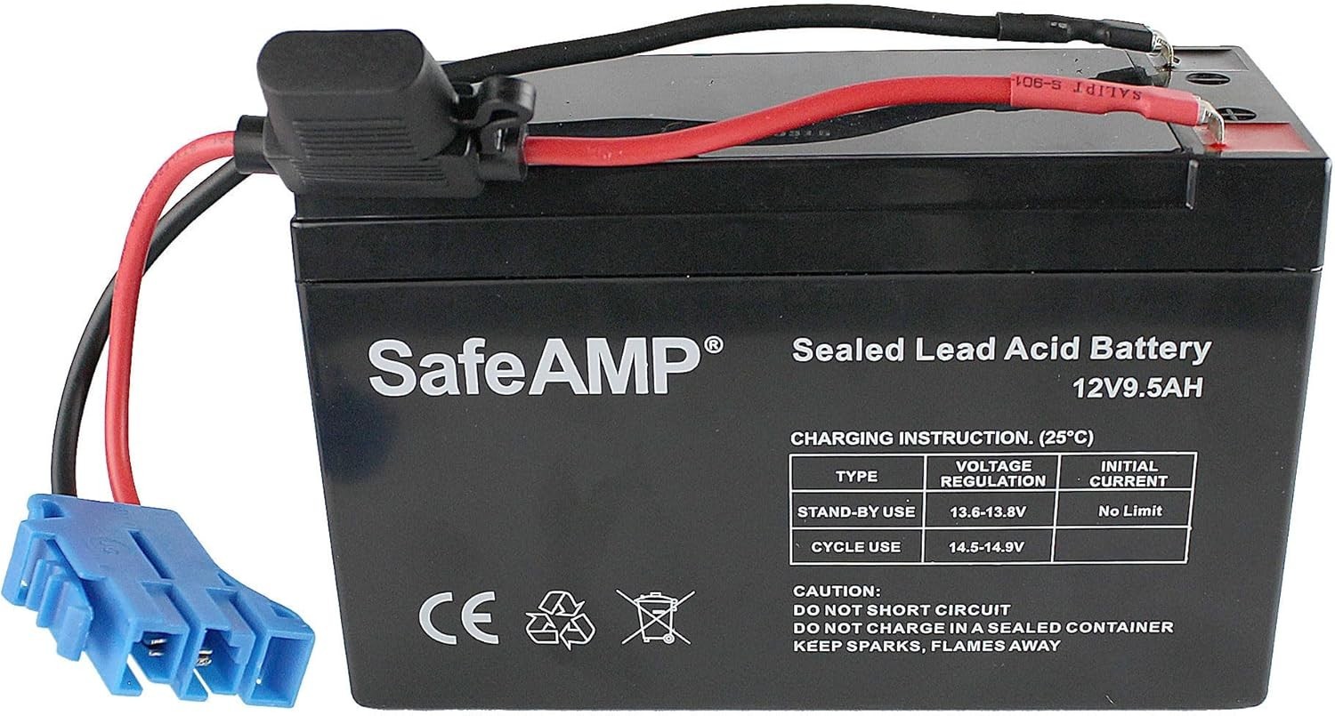 Peg-Perego 12V Replacement Battery, 9.5AH, Rechargeable, Fits All Models