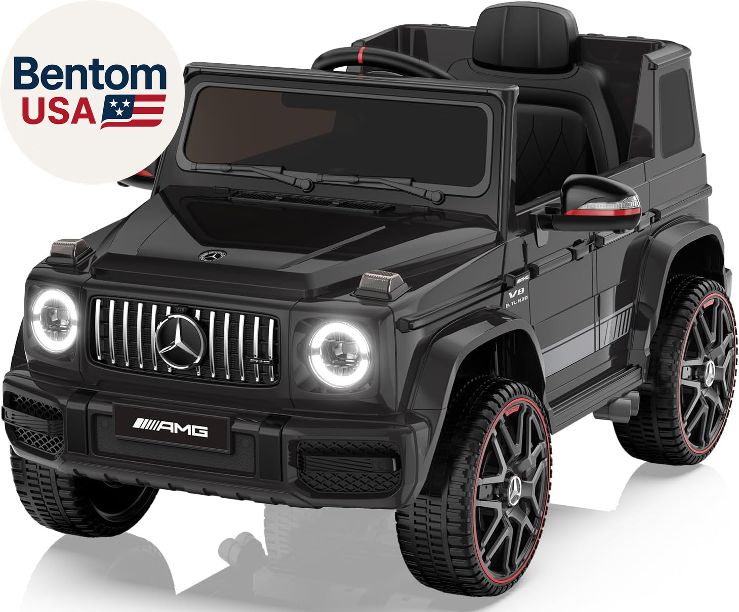 Licensed Mercedes-Benz G63 Car for Kids, 12V Ride on Car W/Parent Remote Control