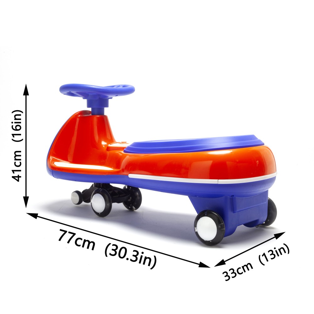 12V Battery Electric Twist Car for Kids Dual Drive Separated Motor One-Key Start