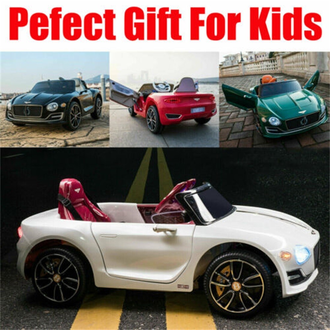Licensed Bentley Style Kids Ride On Electric Car Toys 12V 2.4G Remote Control US