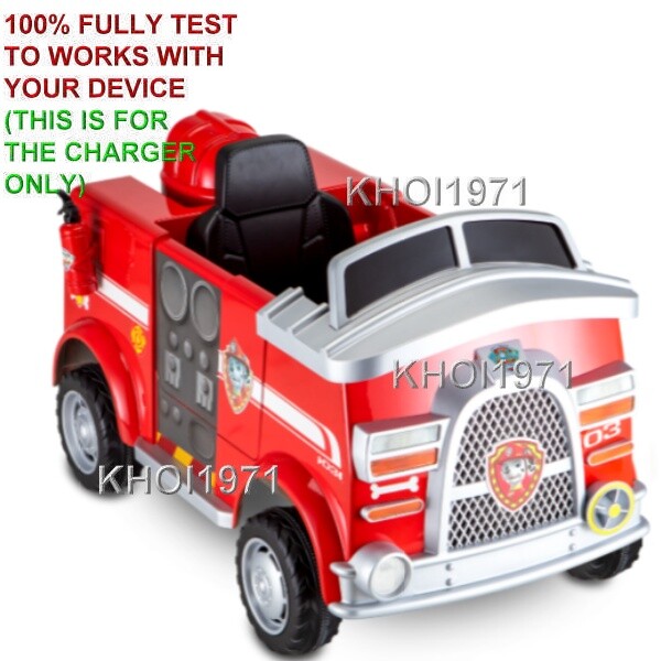 WALL charger AC adapter FOR KT1439WM KIDTRAX Paw Patrol MARSHALL Fire Truck