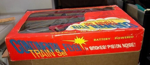 Vintage 1980s Continental Flyer Train Set Battery Operated Toy Boxed Original