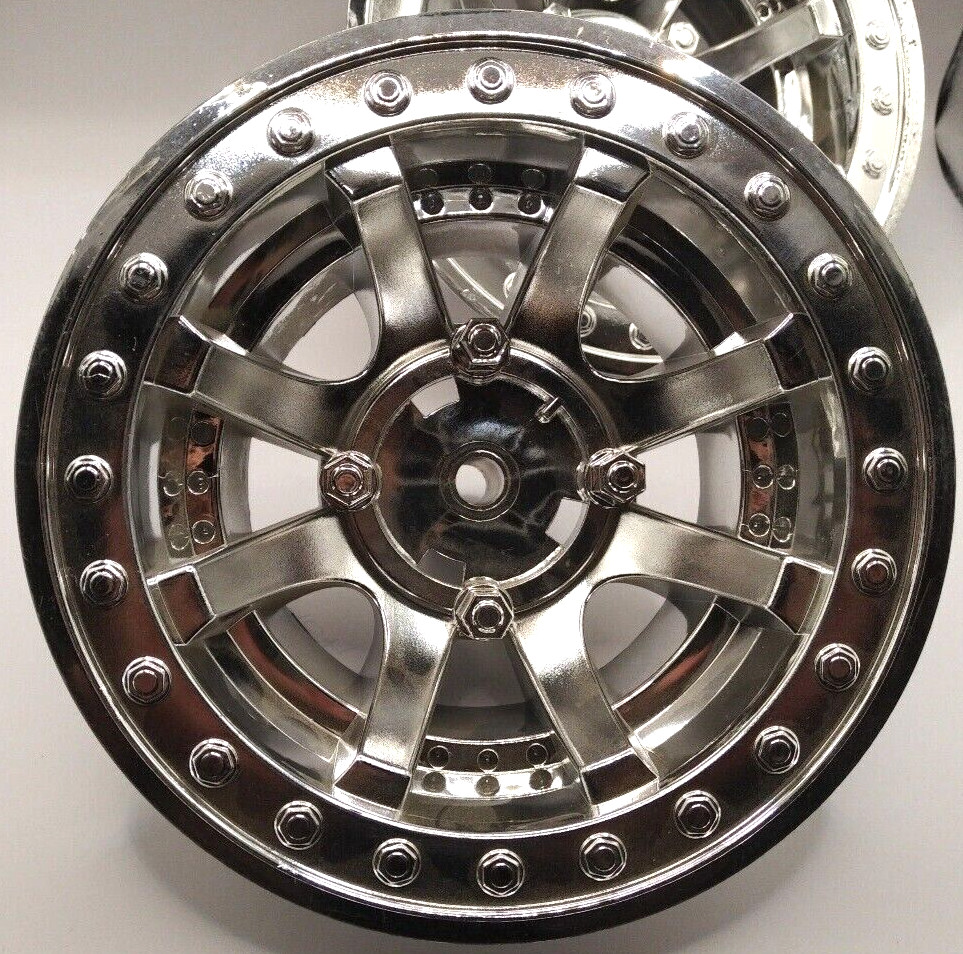 Genuine Power Wheels Part # W2602-6479 CHROME Front Rim/Hubcap for Dune *NOS*