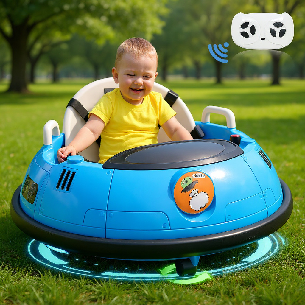 Toddler Bumper Car Electric Bumper Car for Kids w/Remote Control Bumping Gift🔥