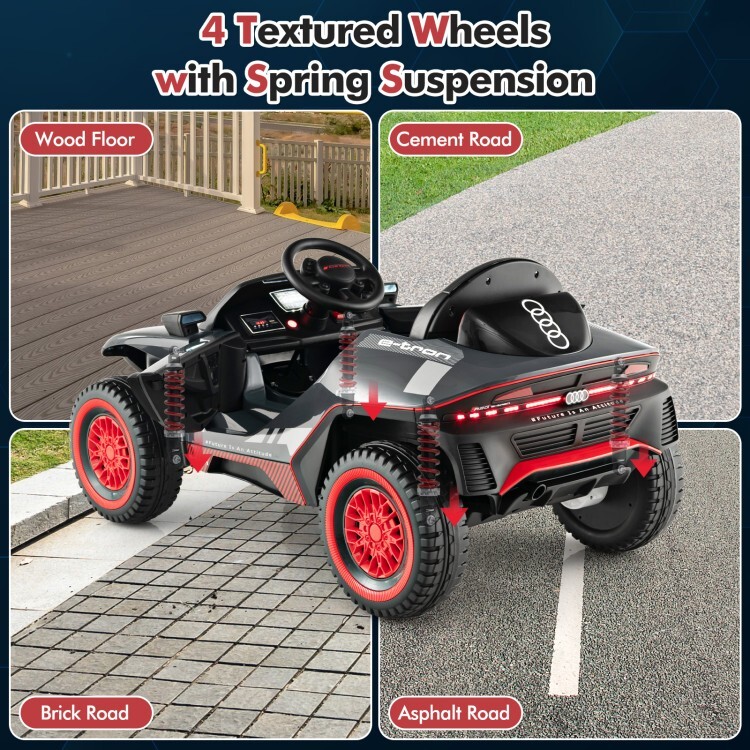 12V Kids Ride On Electric Racing Car Gift Kids w/2.4G Remote Control & 3 Speeds