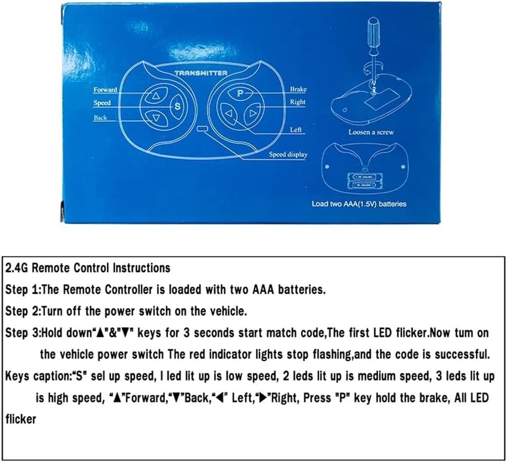 Multi-Device Bluetooth Remote Transmitter for Kids’ Power Wheels & SUVs