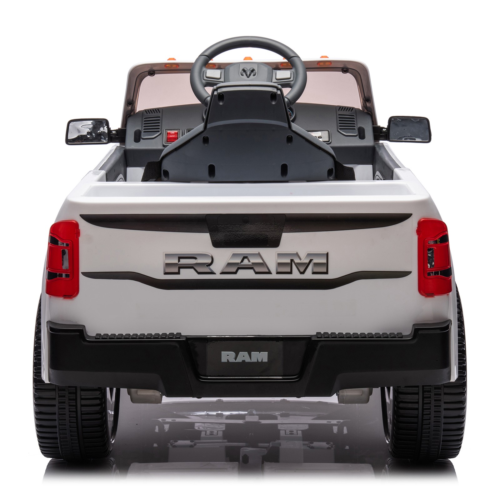 Large Kids Ride On Electric Pickup WITH/Parents Control For Kids Aged 3-5 White