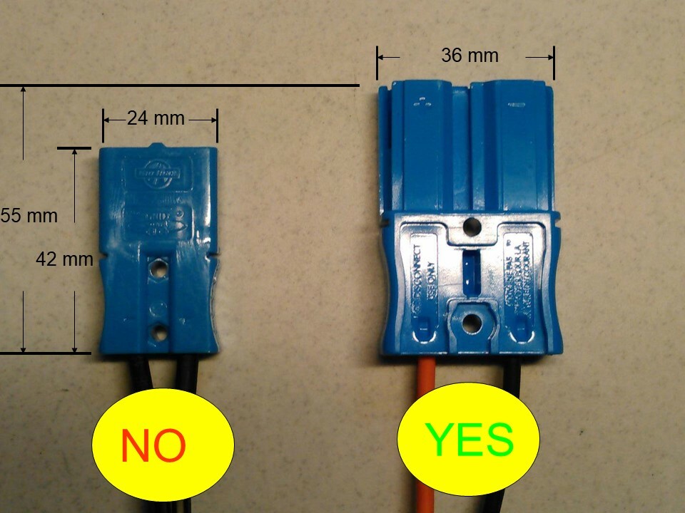 KID TRAX WIRE HARNESS VEHICLE LARGE PLUG CONNECTOR **36mm WIDE PLUG