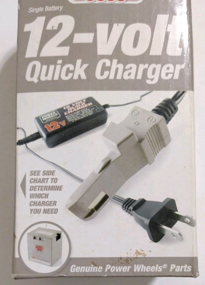 Fisher Price Power Wheel 12-Volt Battery Quick Charger 12V 2.5A New Open Box
