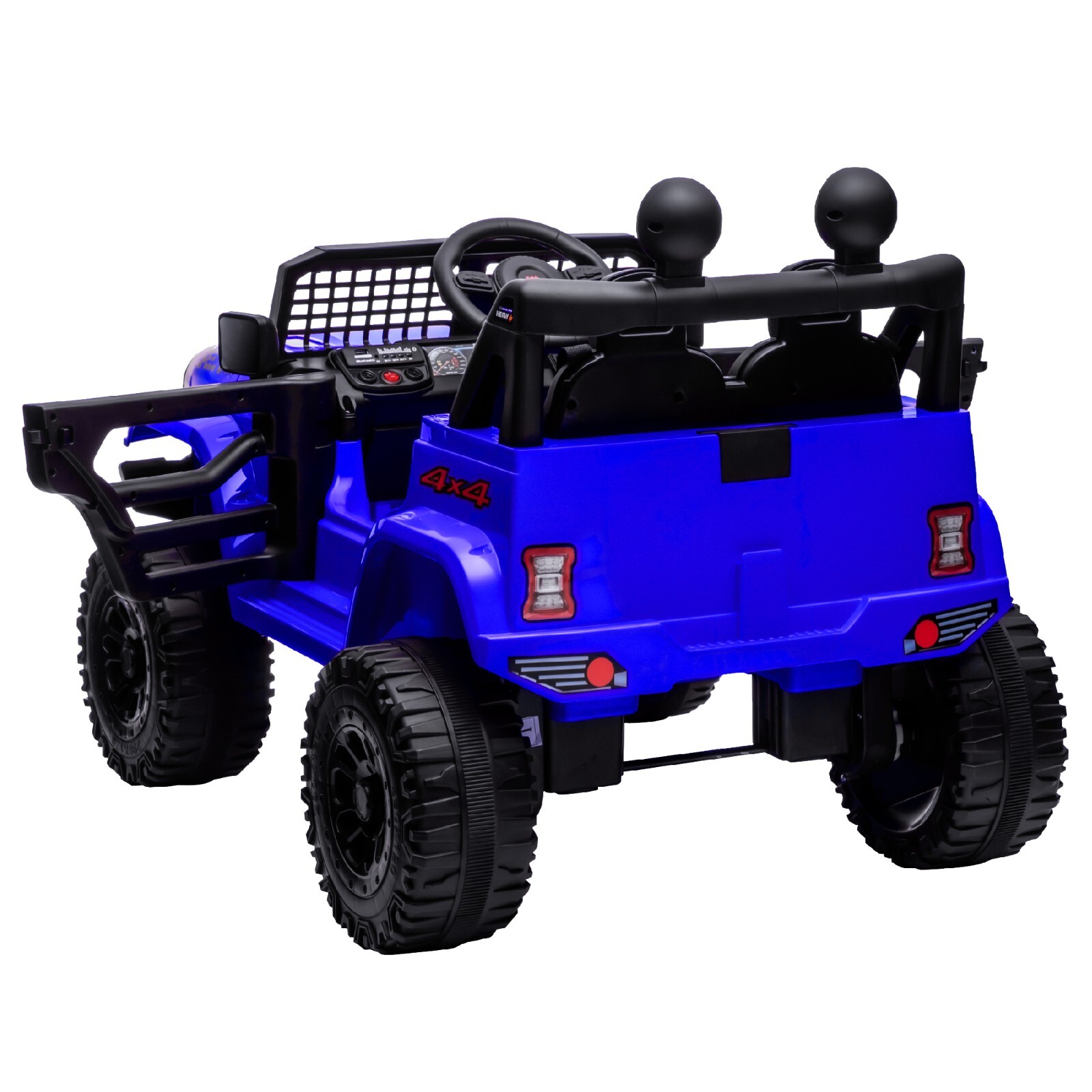 12V Blue Kids Ride on Toys Car Children Electric Truck w/ Remote Control LED MP3