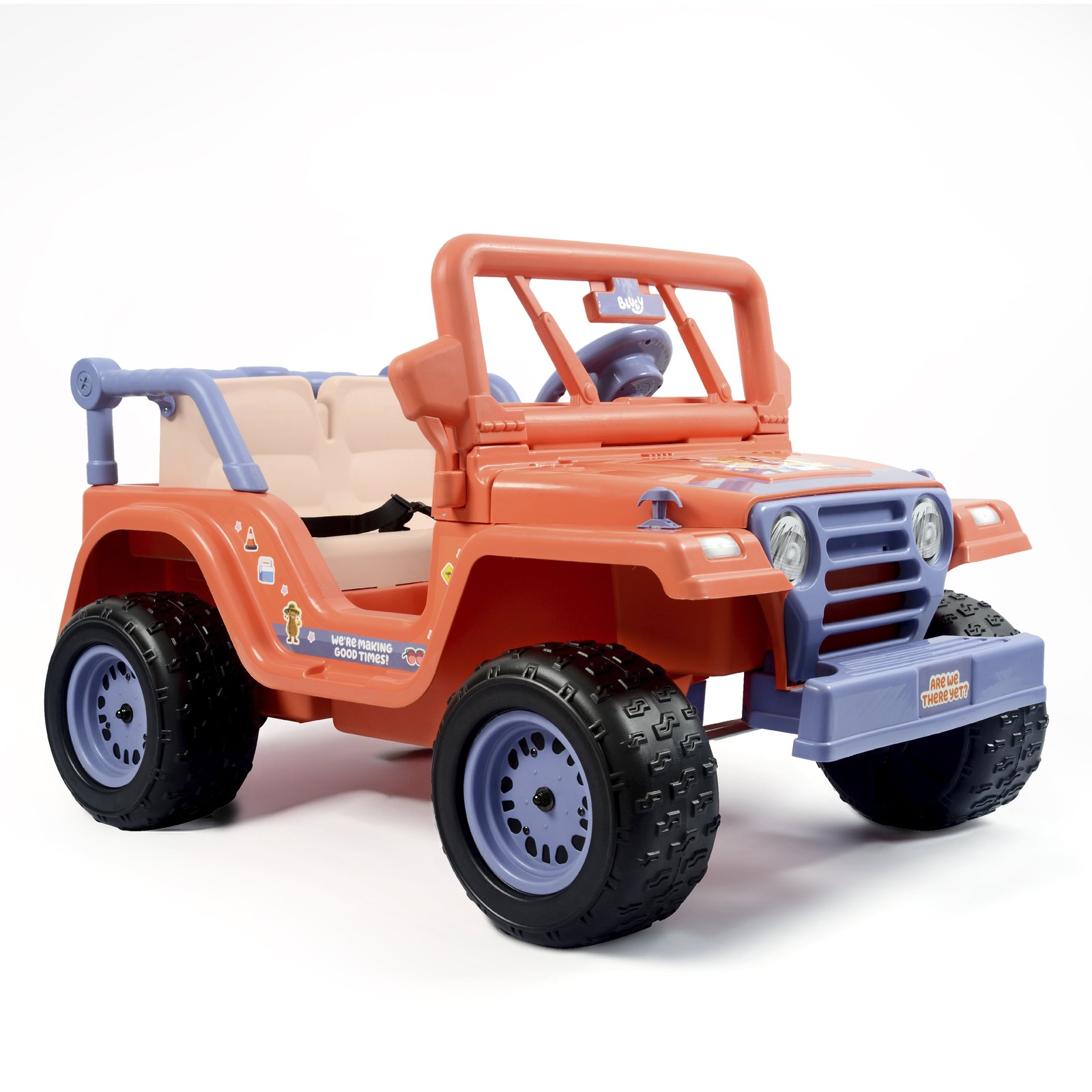 Kids Ride On Toy Bluey Jeep Off-Road Car 12V Battery Powered Music Sounds