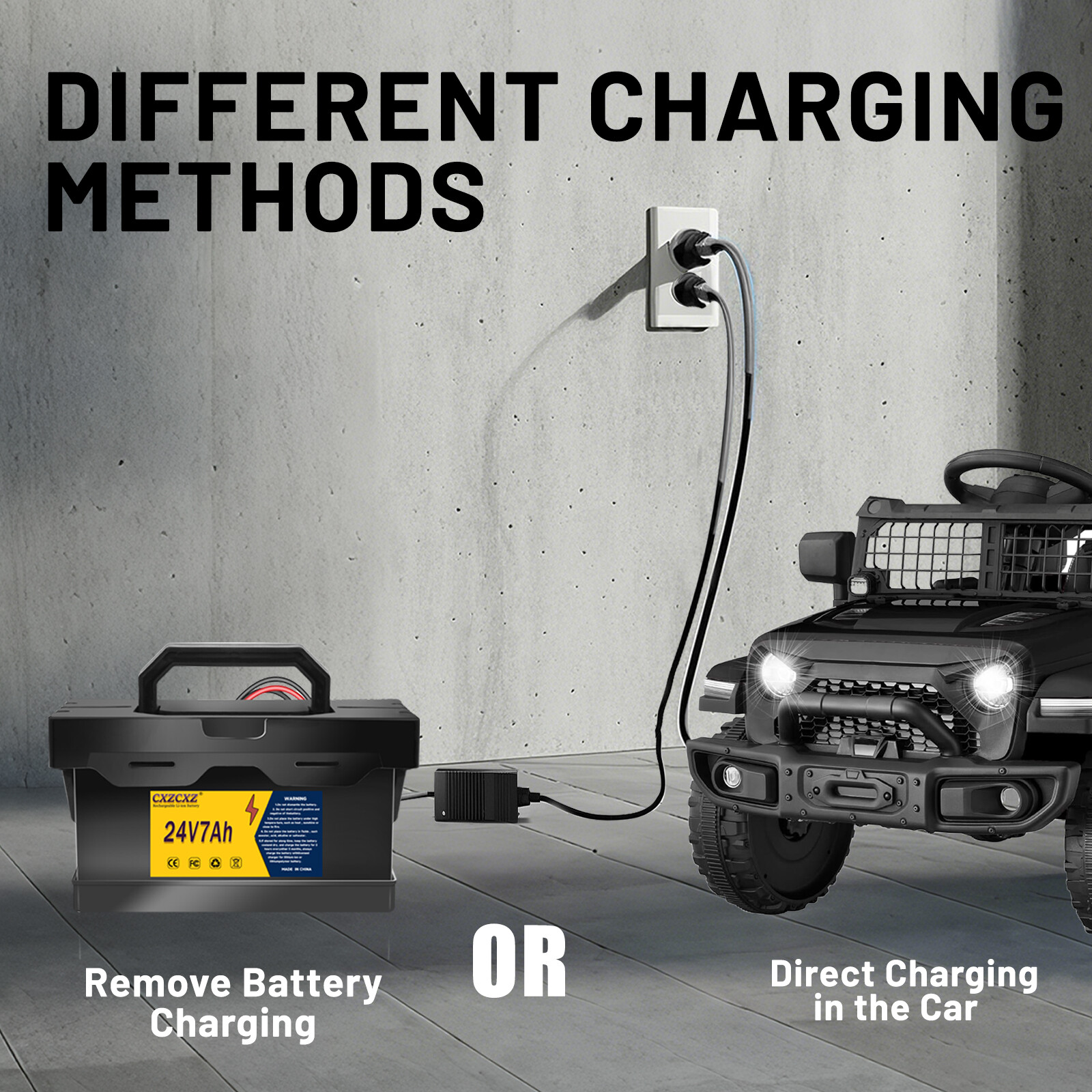 24V 7Ah Battery for Dynacraft Realtree 24V Kids Ride-On Toys built-in 30A BMS