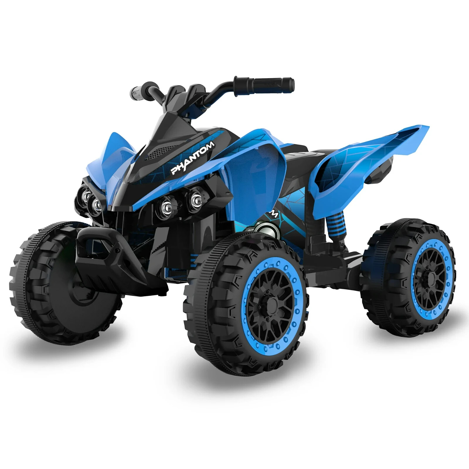 12 Volt Blue Phantom ATV – Action Wheels – Battery Powered for Boys and Girls