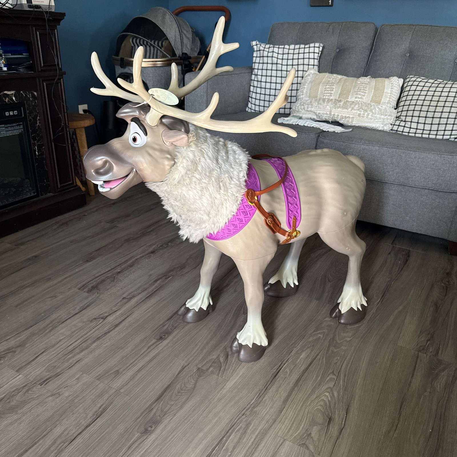 Disney Frozen 2 Playdate Sven Ride-On Reindeer Child Size Toy with Sounds