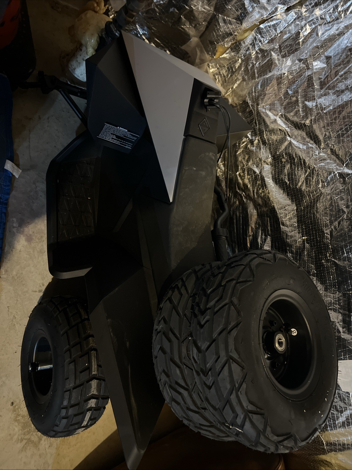 Recalled Tesla Cyberquad for Kids – For Parts Only