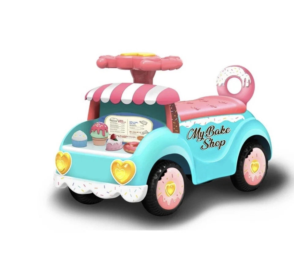 UP AND GROW BAKE SHOP RIDE ON FOR TODDLER GIRLS 12 MONTHS 3 YEAR OLD – BLUE/PINK