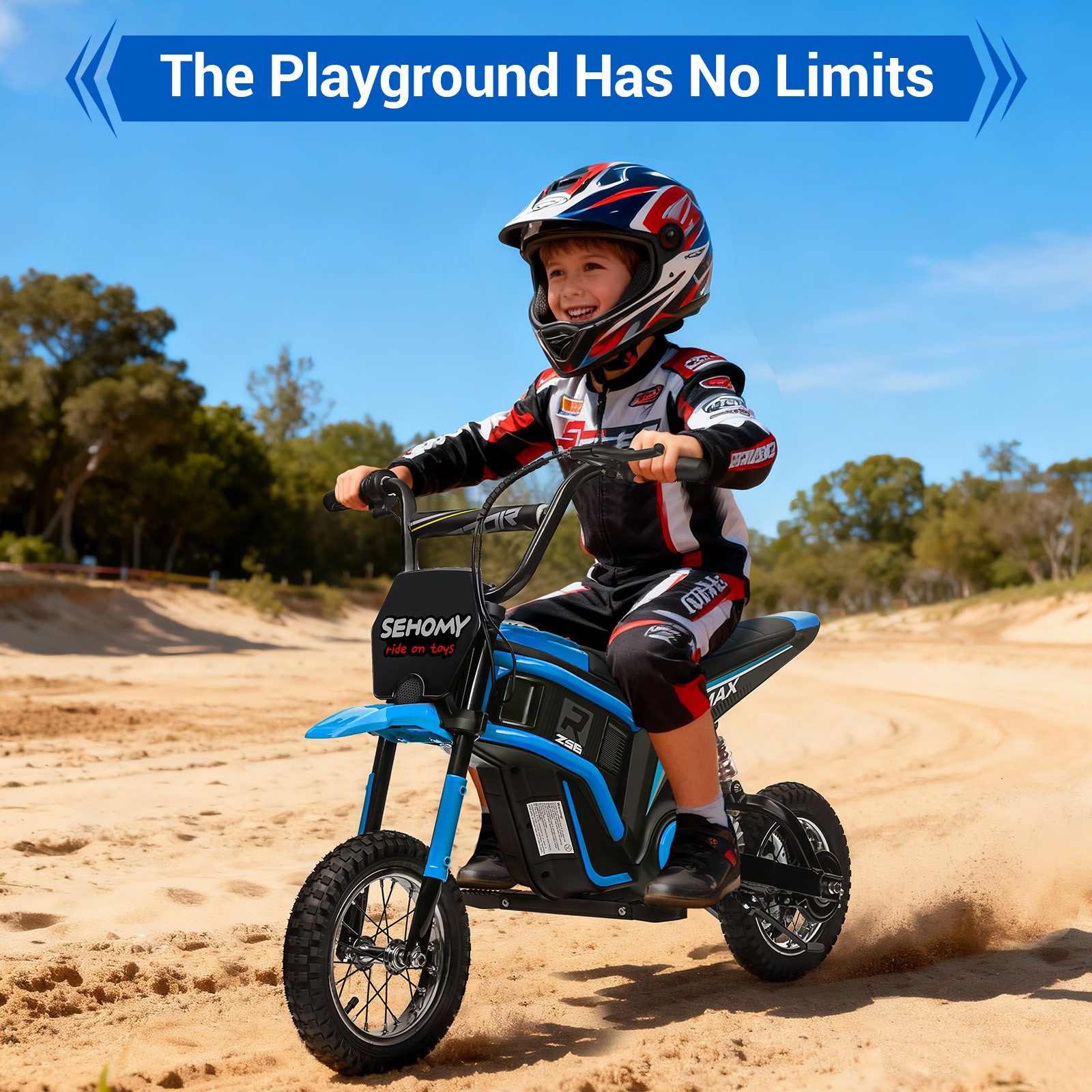 24V Kids Ride on Toys Electric Dirt Bike Motorcycle Off Road Mini Bike 2-Speed