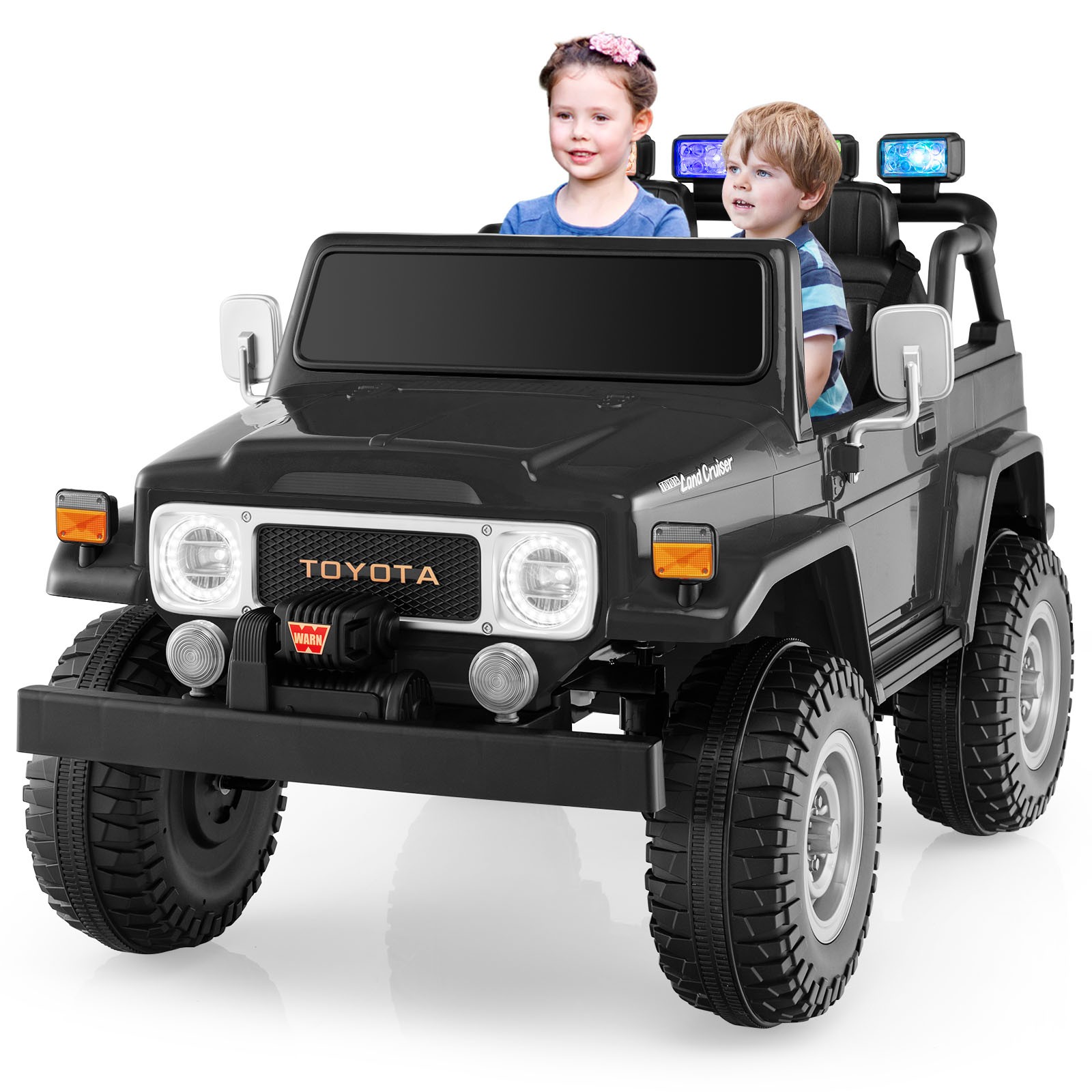 12 V 2 Seater Ride On Truck Car w/ Wireless Connection & UBS Port & FM Radio