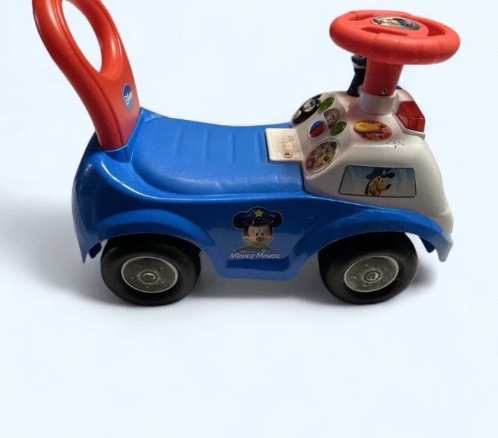 Disney ~ Kiddieland ~ Mickey Mouse ~ Police Car Toy ~ Ride On ~ Baby Walker