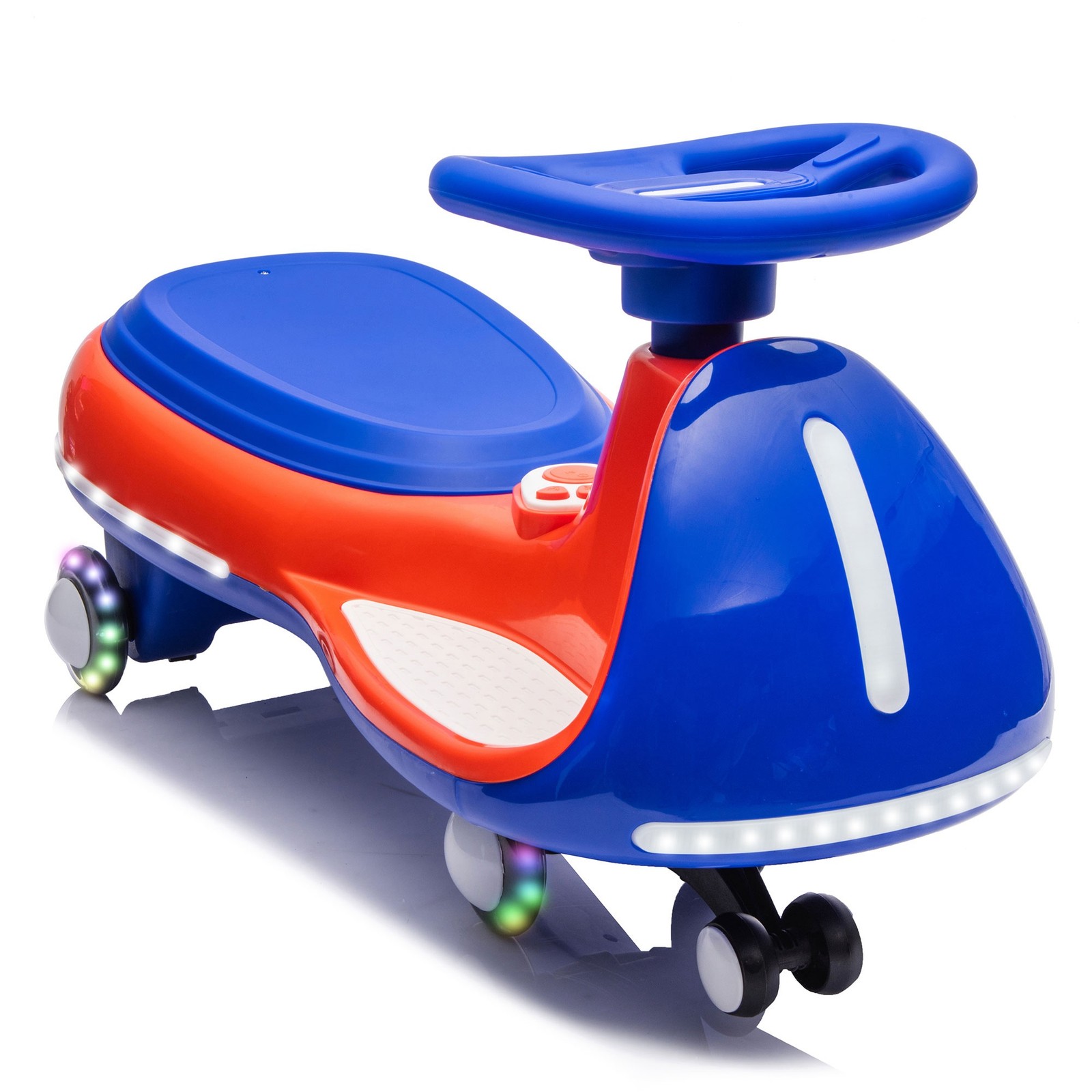 Electric Wiggle Car 2in1 Swing Car w/ Flashing Wheels Twist Car for Kids Ages 3+