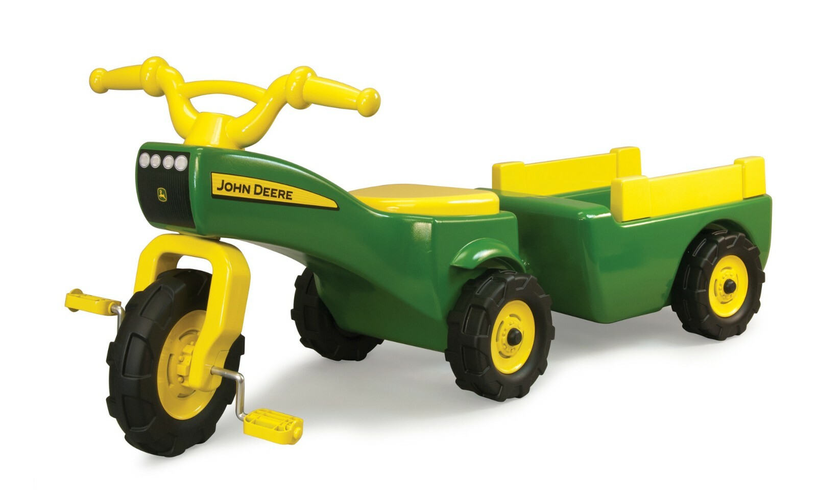 Kids Ride On Pedal Tractor with Trailer John Deere Toys Indoor Outdoor Playing