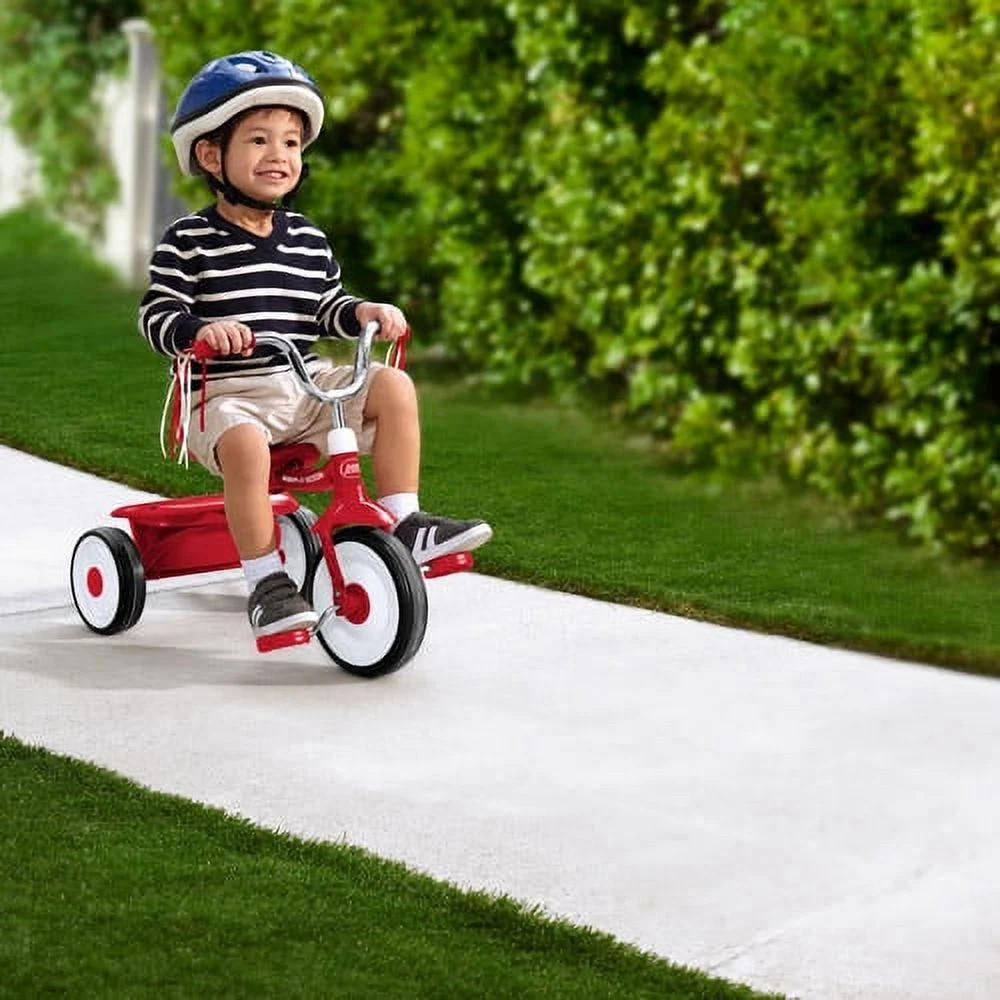 Ready to Ride Folding Trike – Fully Assembled Red Toddler Tricycle