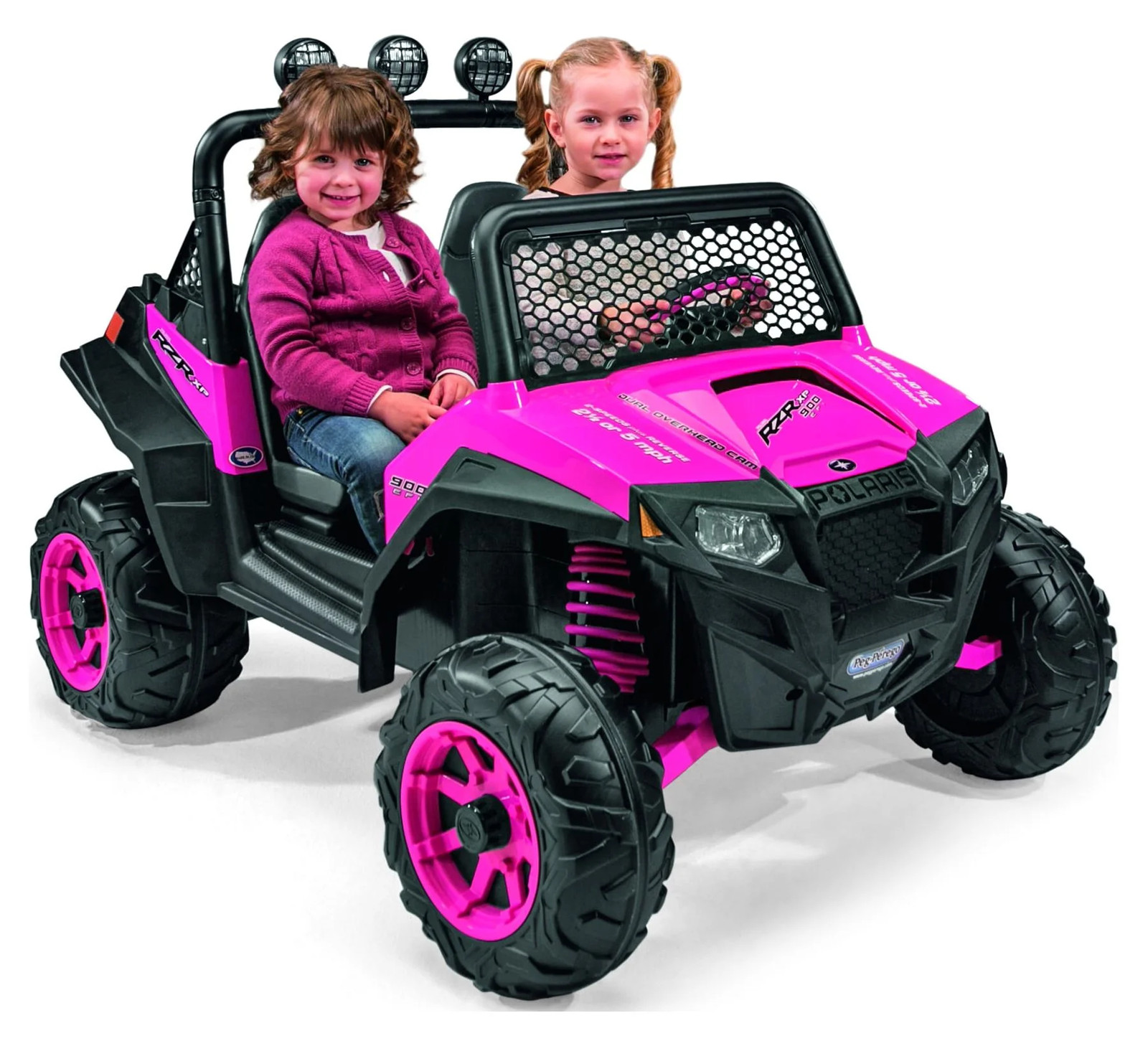 Peg Perego Polaris Ranger RZR 900 12V Battery-Powered Ride-on Toy Red or Pink