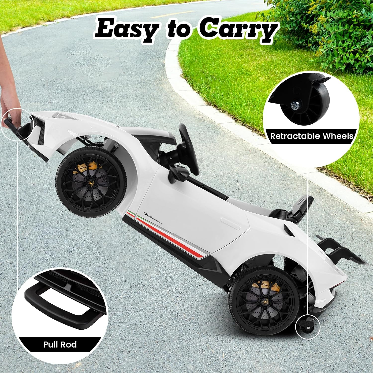 Licensed Lamborghini Huracan Ride on Car by , 12V Kids Electric Vehicle with Rem