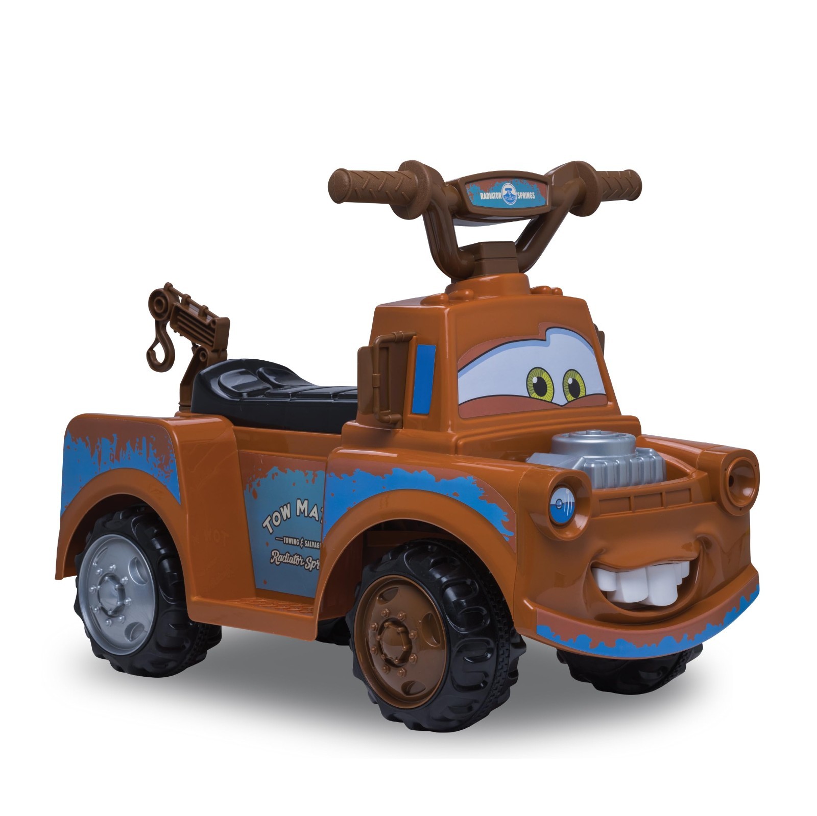 Electric Ride-On Quad for Toddlers – Disney Cars 3 Tow-Mater, 6V Battery, 45 lbs