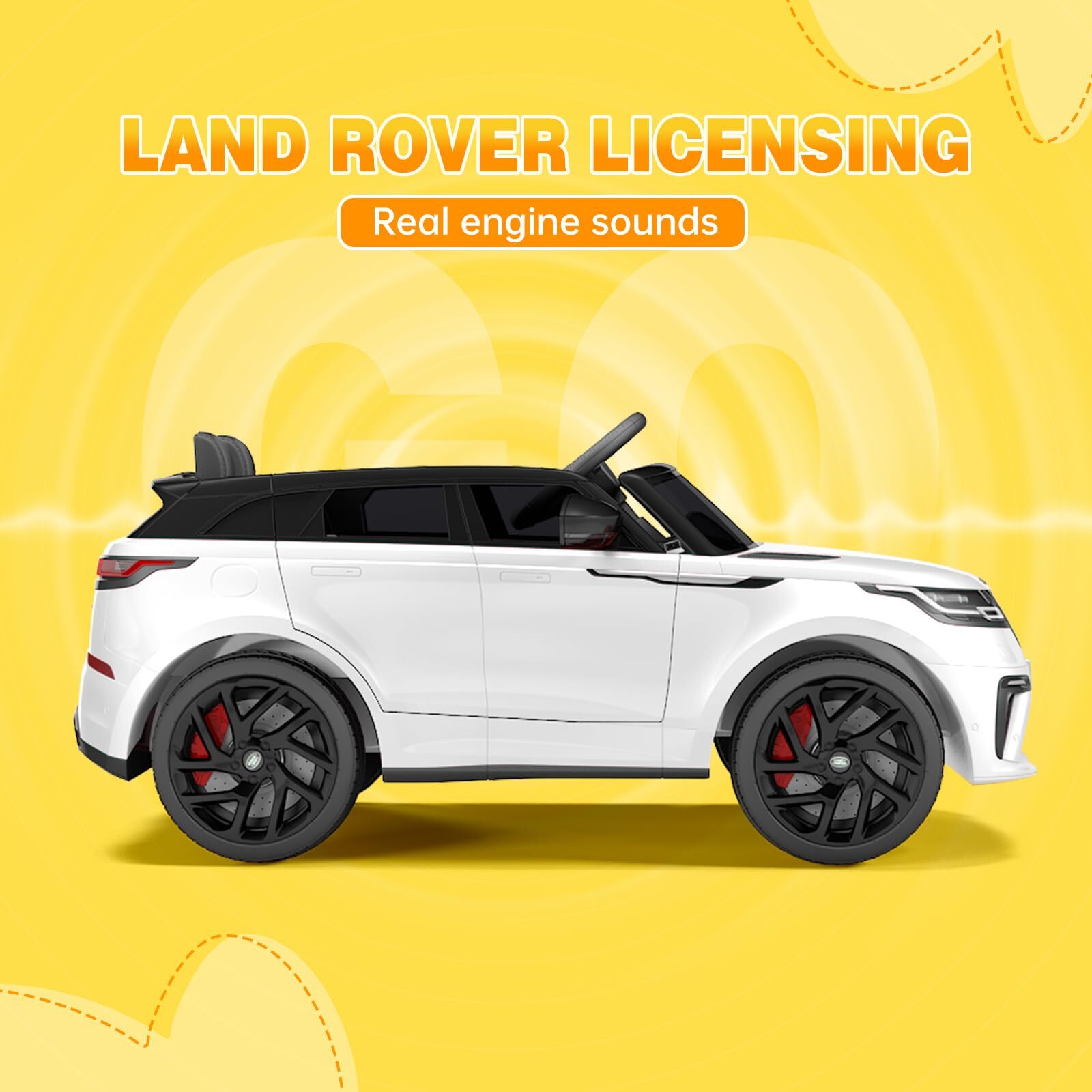 🍒12V Ride On Toys for Kids 3-8 with Mp3 Player Rocking Electric Car with Remote