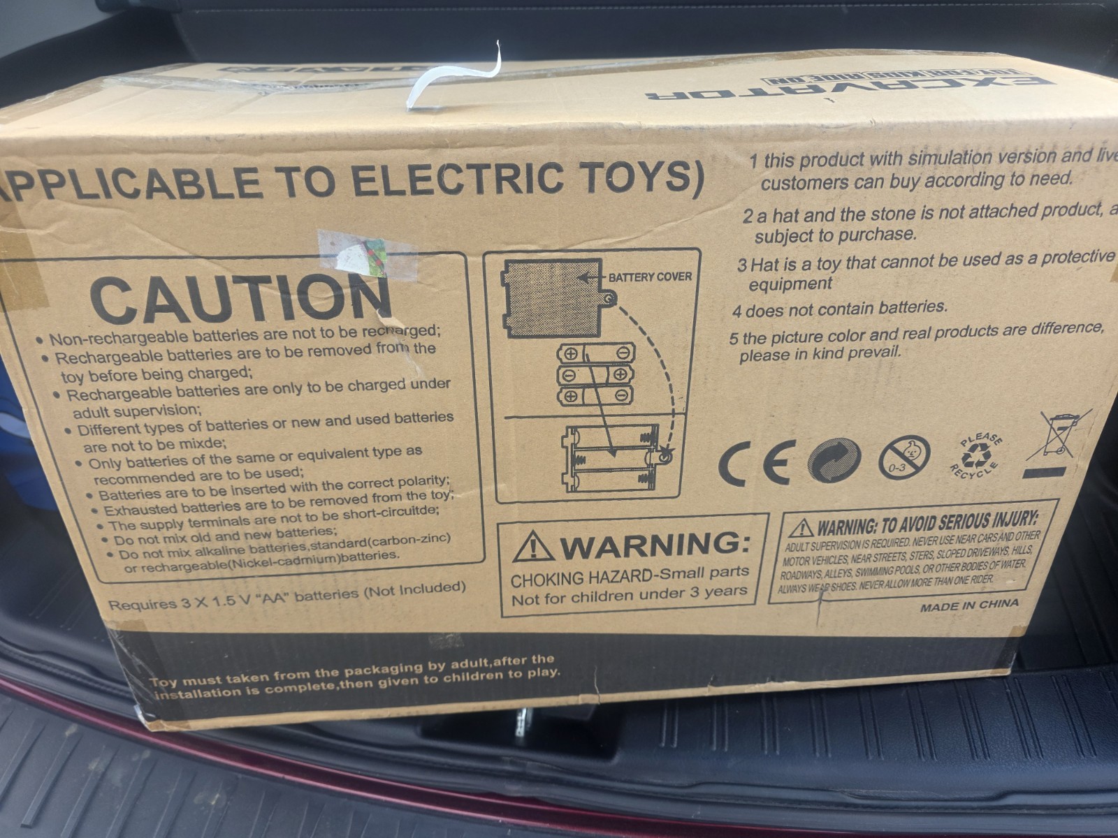 Ride-On Excavator toy