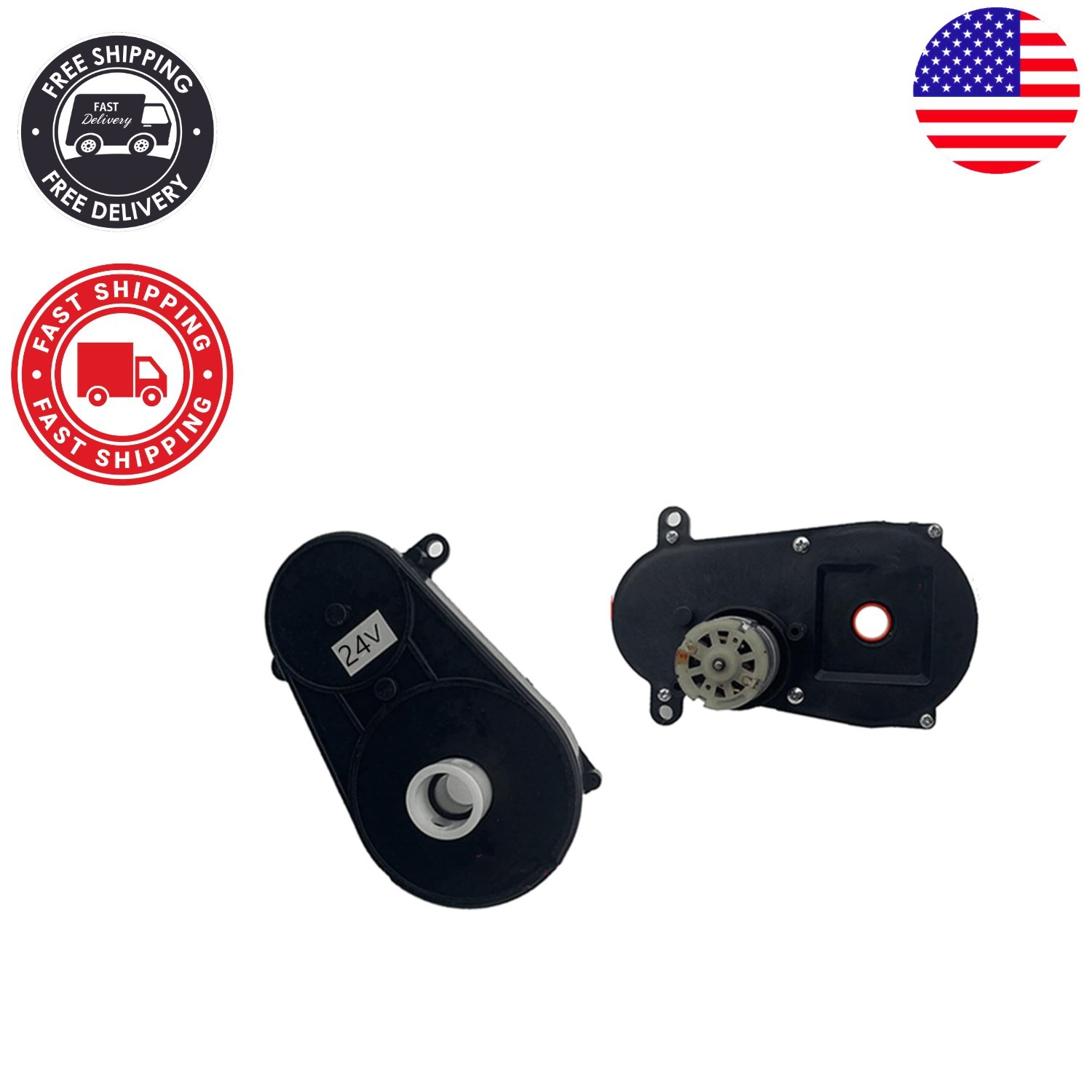Children’s 24V Steering Motor with Gearbox – Essential Ride-On Replacement