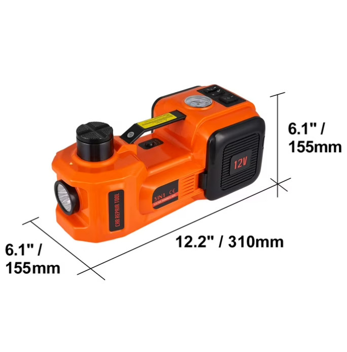 Gato Hidraulico Electrico 12V 5 Toneladas Elevador Hidráulico Para Carro Autos