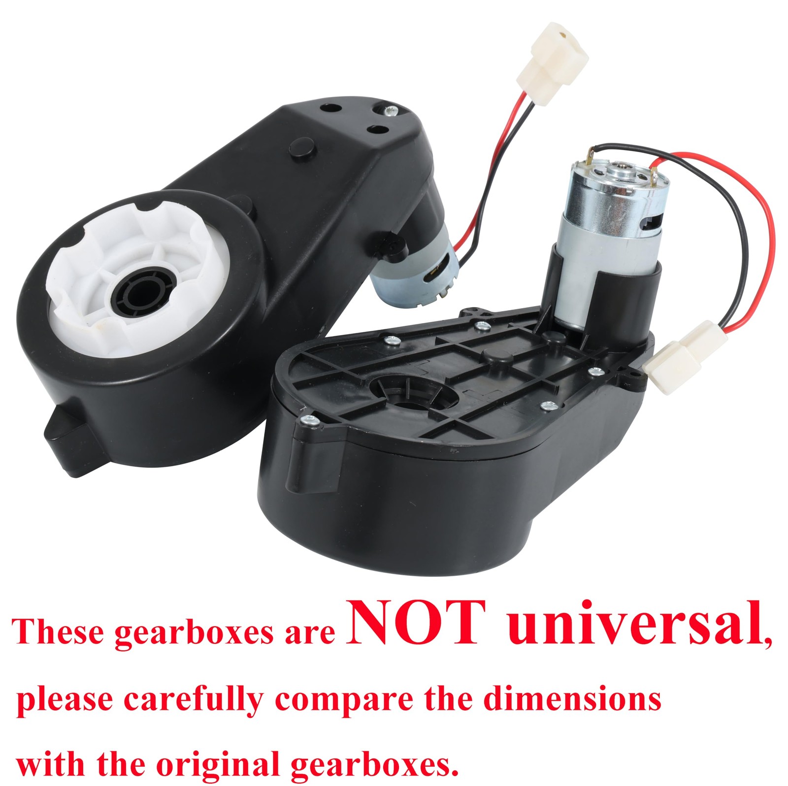 2 Pcs Ride on Car Gearbox 550 12V Motor 30000RPM, Motorcycles High Speed RS55…