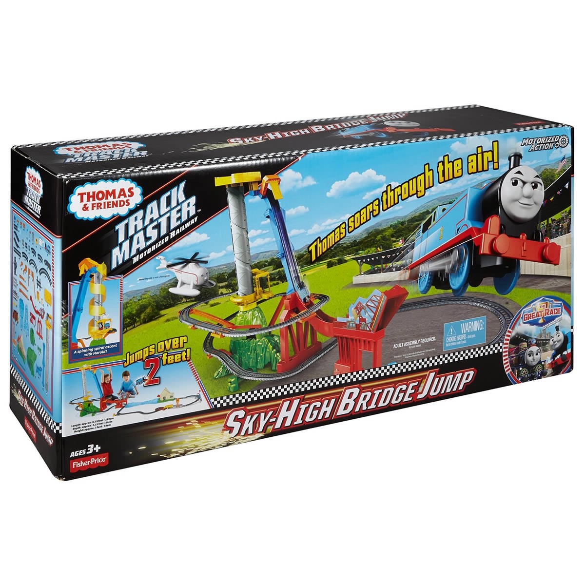 Complete Thomas & Friends TrackMaster Sky-High Bridge Jump Set w/ Box, Extra Tra