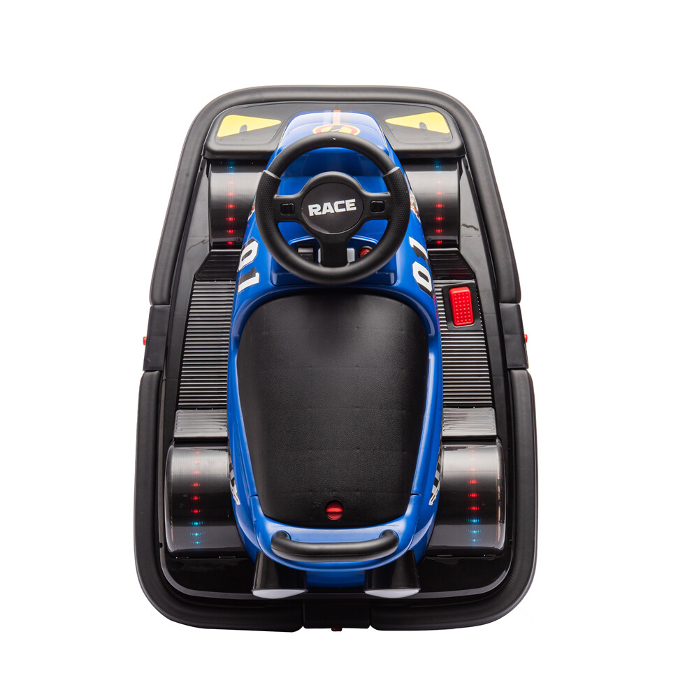 12V Kid Ride On Motor Bumper Car Rotate 360° In Place 1.55MPH Kid Toy Aged 3-5