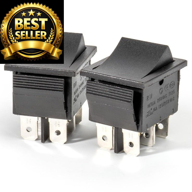 2 Pcs 6 Pin 6V 12V 24V Power Wheels Foot Pedal Switch for Ride on Toys Car