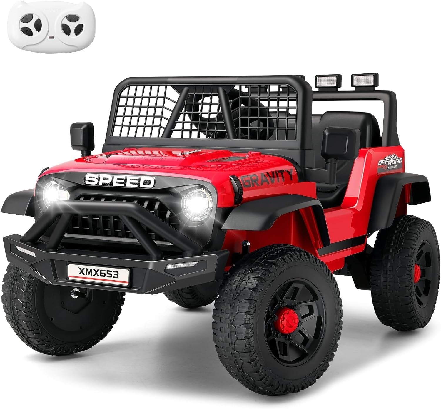 24V Kids Gift Ride on Car Powerful Electric Toy Car for Girls Boys Music Player-