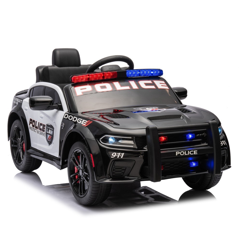 12v Kids ride on police car W/Parents Remote Control For Children
