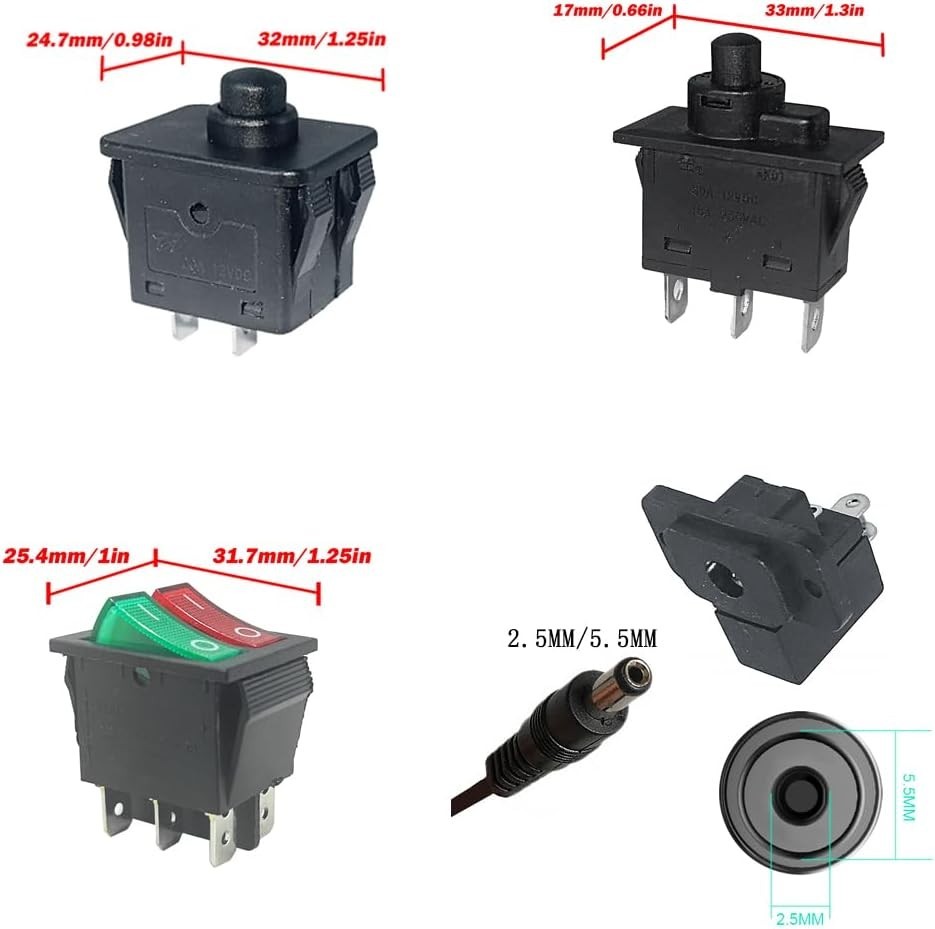 14PCS Power Wheels Switch Kit – Replacement Parts