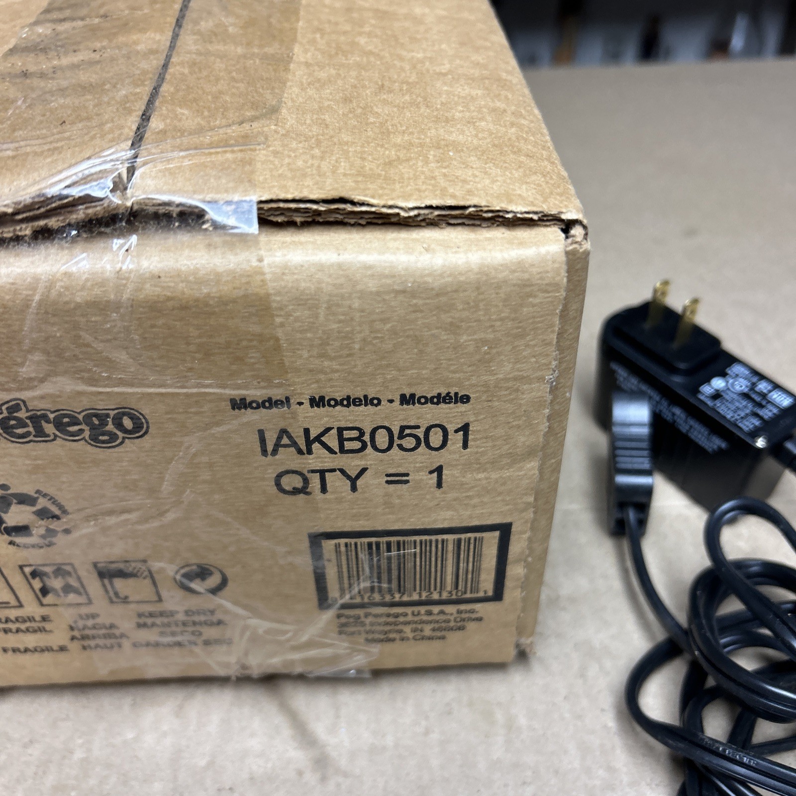 Genuine OEM Peg-Perego 12-Volt Battery For Ride On Vehicles, IAKB0501 W/ Charger