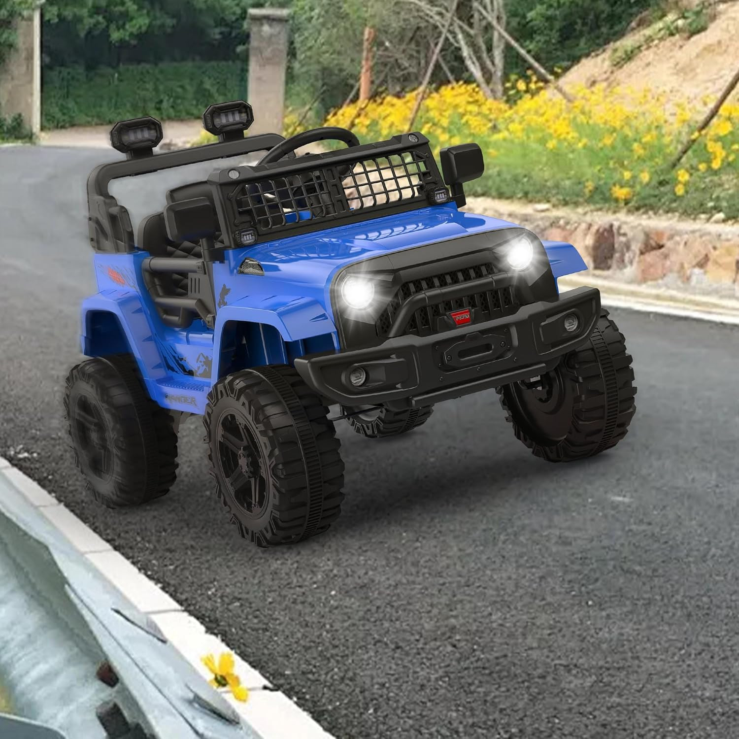 Remote Control Kids Ride on Truck 12V – Electric Car for Toddlers 3-8 Years, 65L