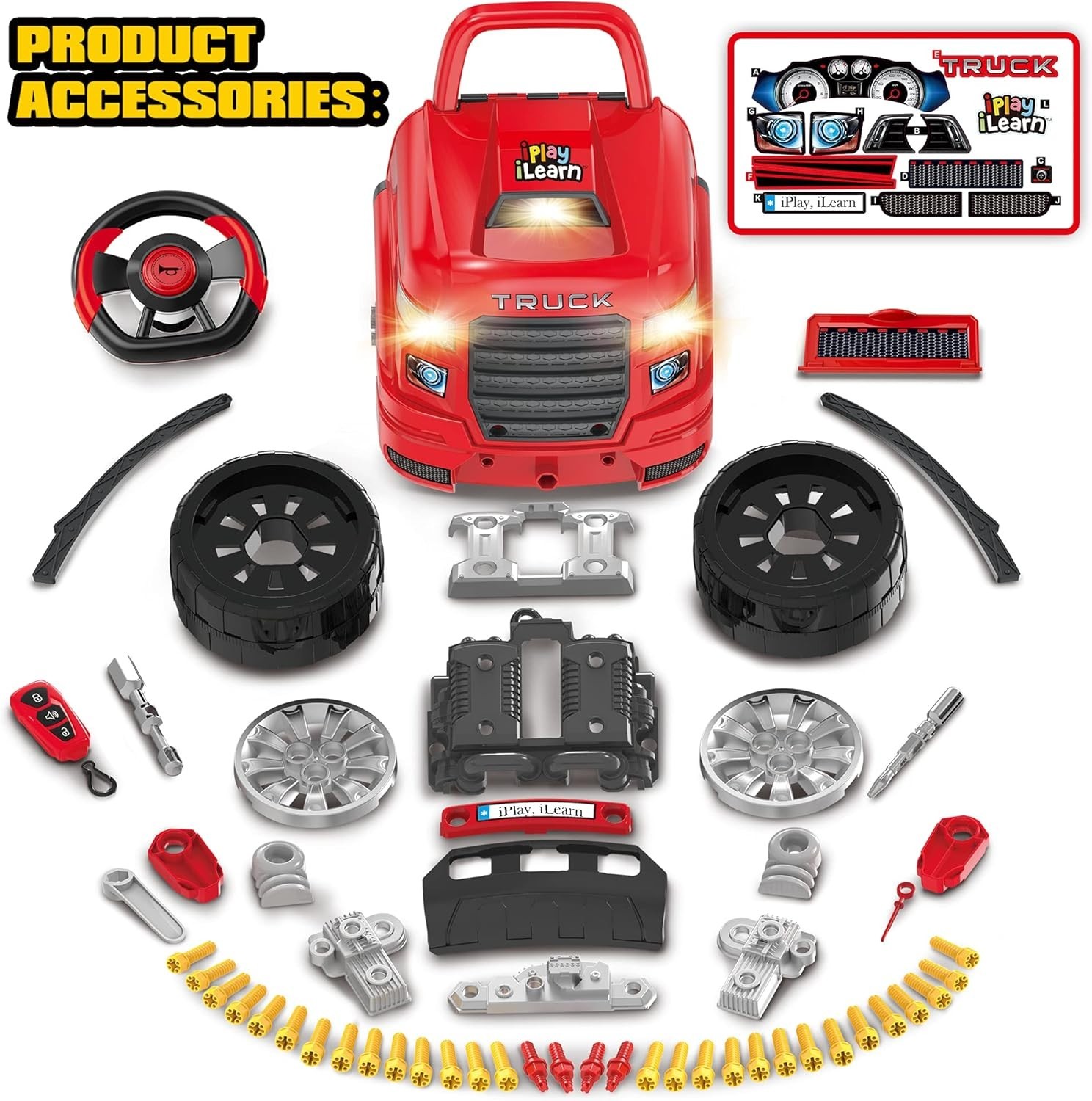 Deluxe Truck Engine Mechanics Set – Perfect Birthday Gift for Boys 4-8