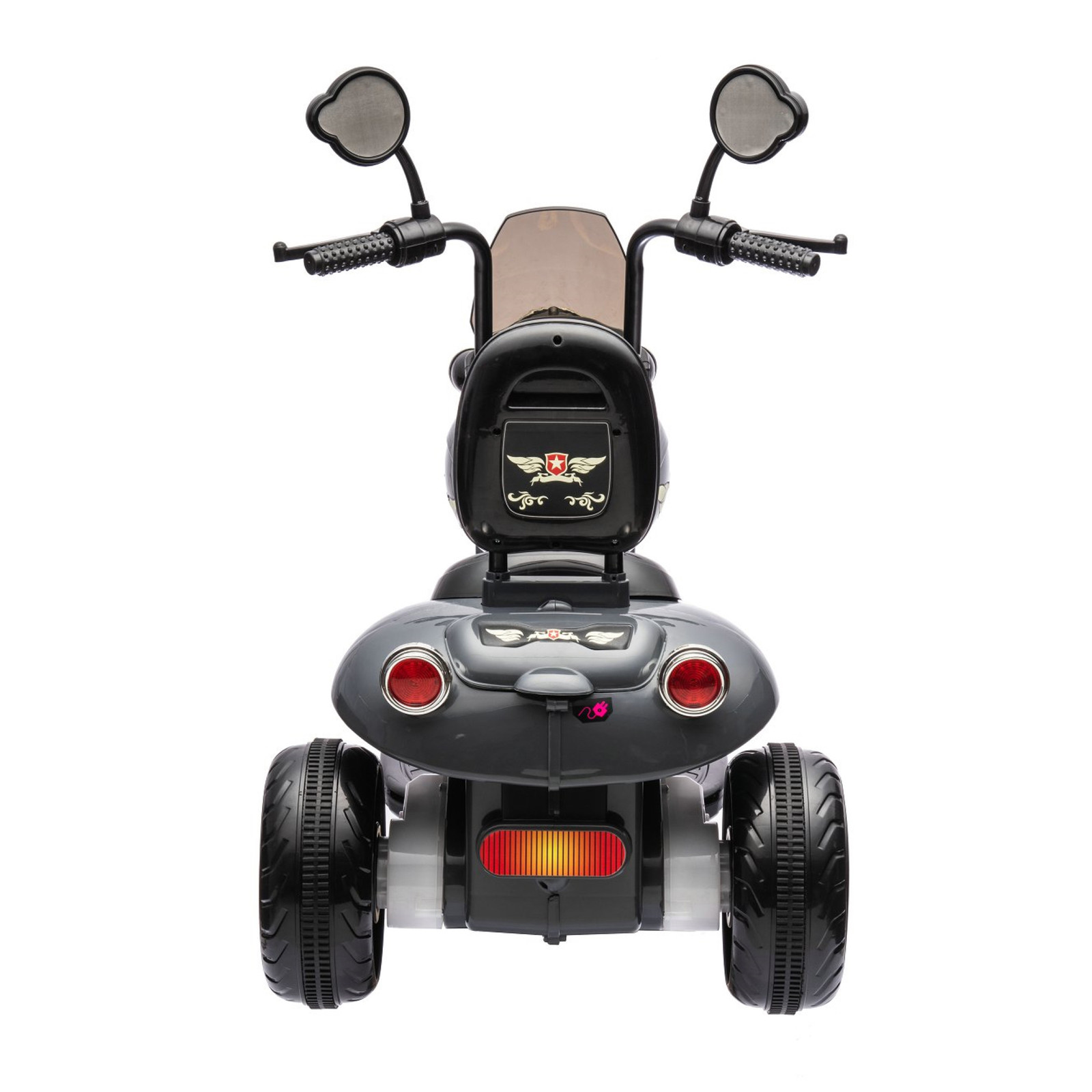 12V Freddo Kids Cruiser Chopper Motorcycle Ride On Toy Car W/ LED Lights Black