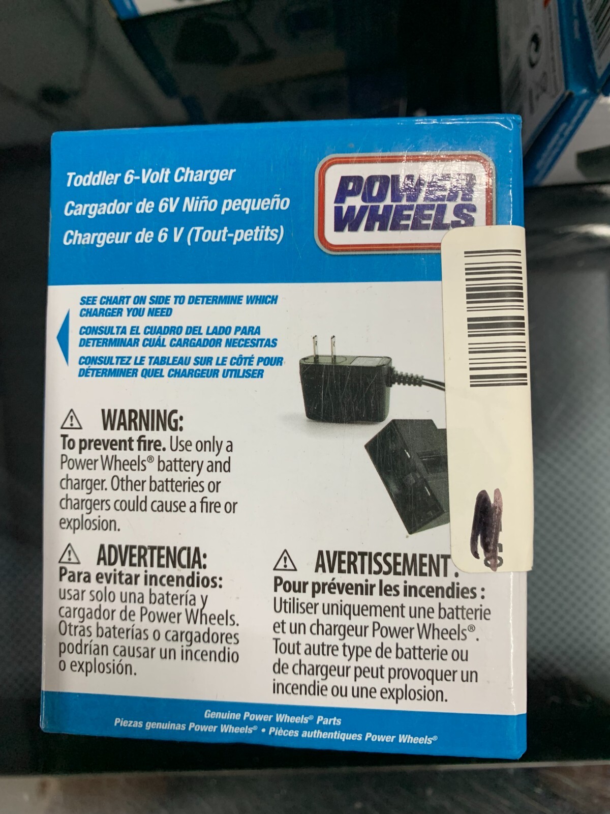 New 2-pack LOT OEM GENUINE FISHER PRICE POWER WHEELS TODDLER 6 VOLT CHARGER