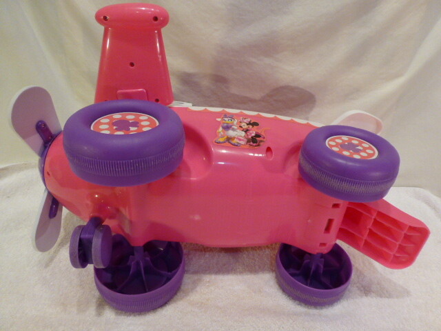 Minnie Mouse Airplane Ride On Toy for Toddler with Sounds and Lights Kiddieland