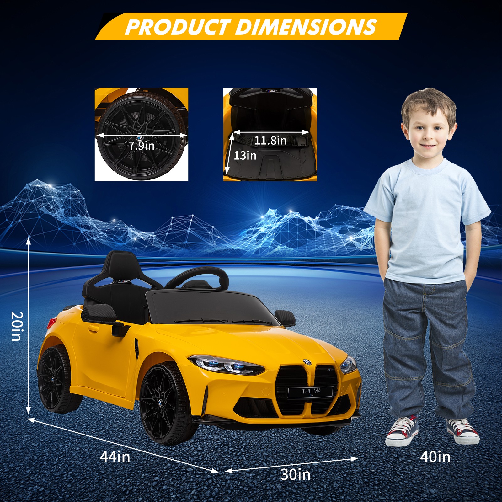 Toddler Electric Vehicle,Kids Ride On Car with Remote Control,for 37-83 Months
