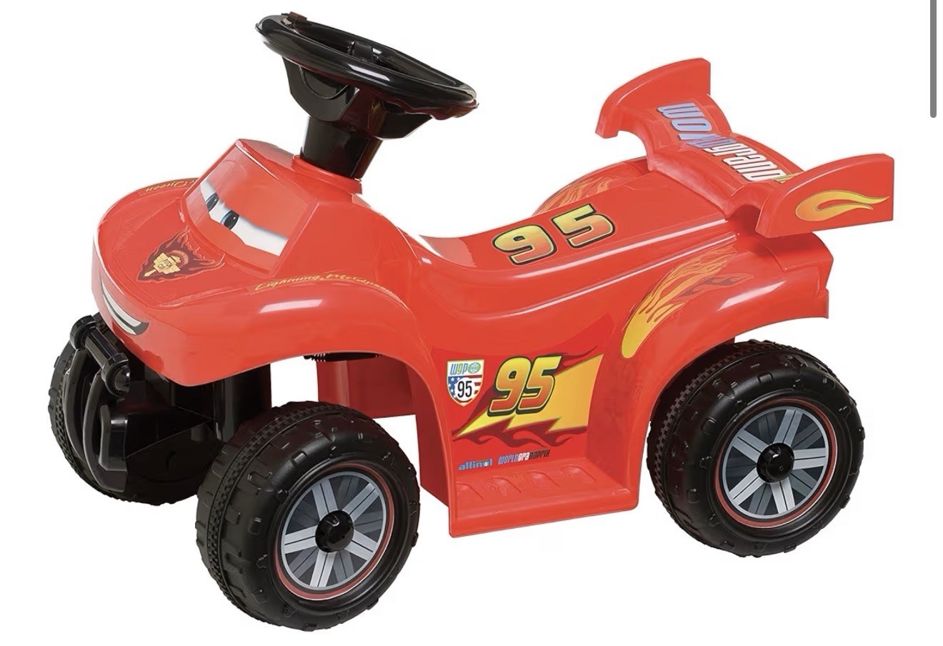 Disney Pixar Cars Lightning McQueen 6V Toddler Quad Ride On