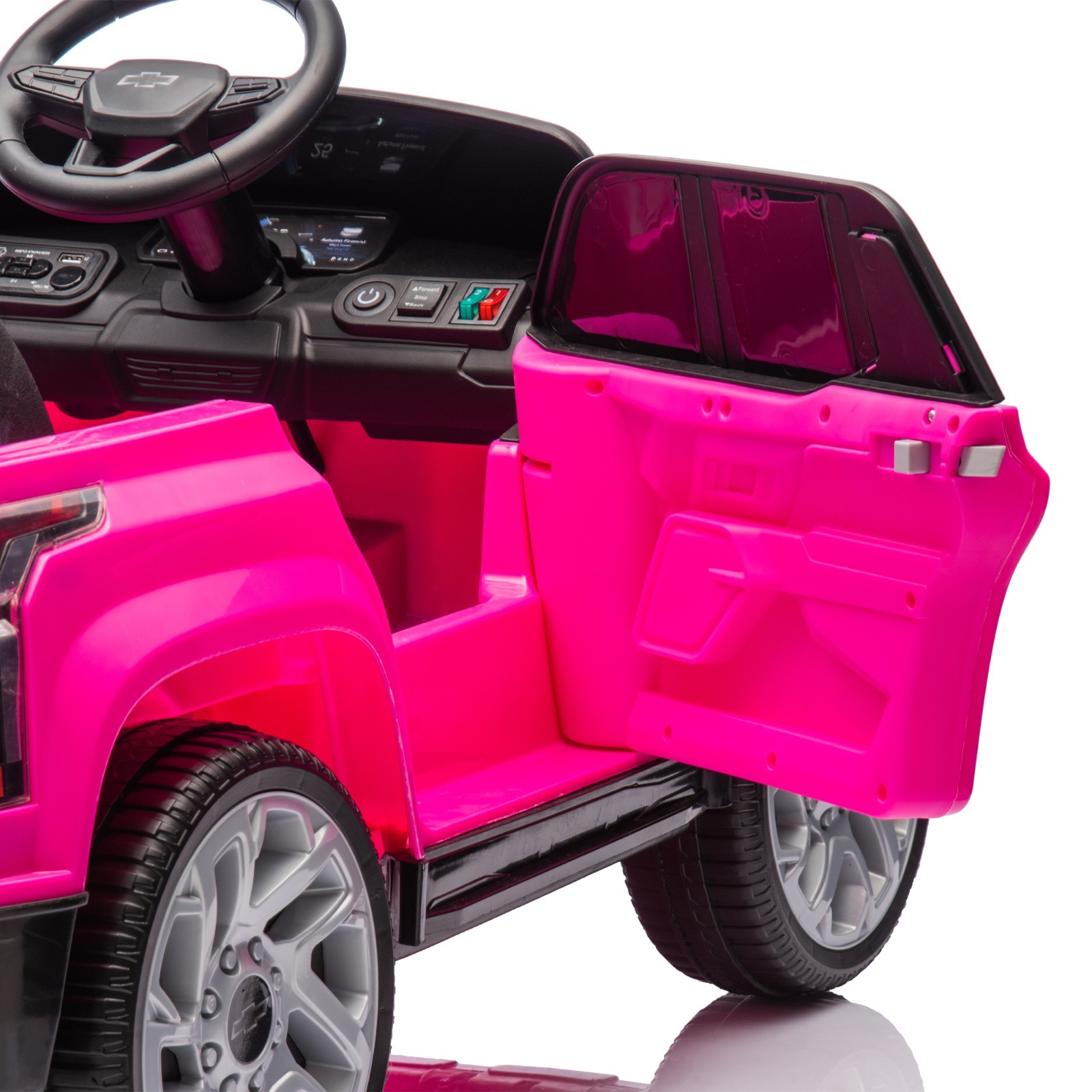 Licensed Silverado Ride on Truck 24V Electric Car 2 Seater with Remote for Kids